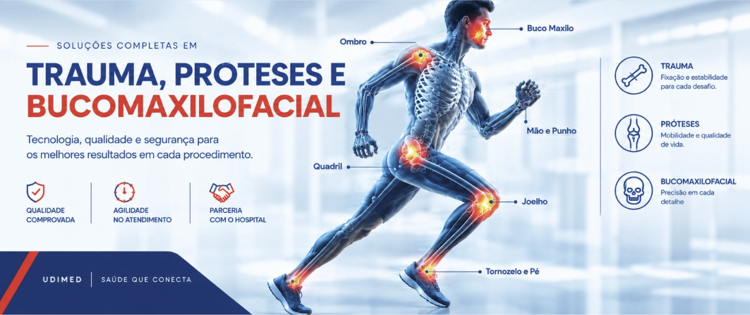 UDIMED — soluções completas em trauma, próteses e bucomaxilofacial